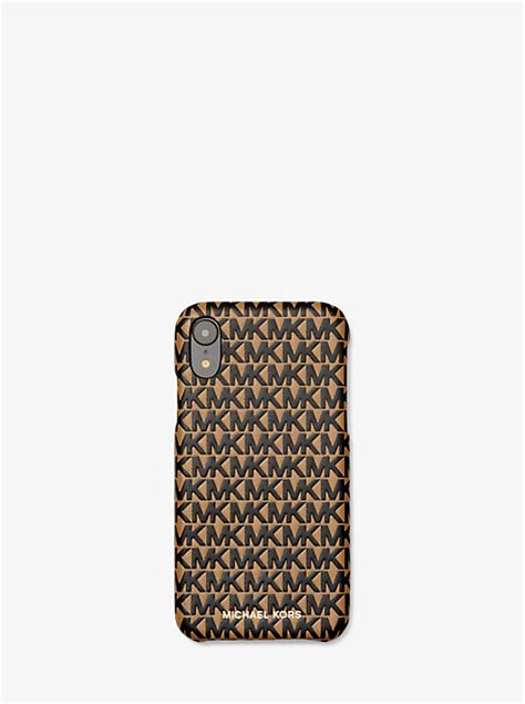 cover iphone xr michael kors|Logo Leather Phone Cover for iPhone XR .